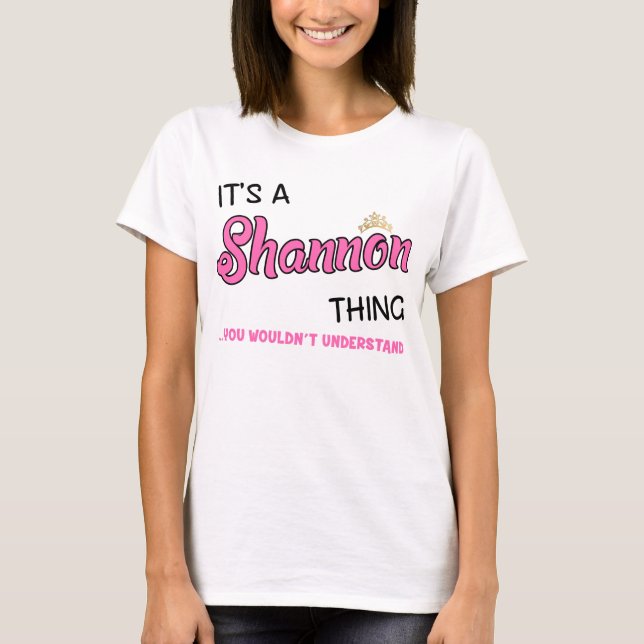 Camiseta Shannon, coisa que você não entenderia. (Frente)