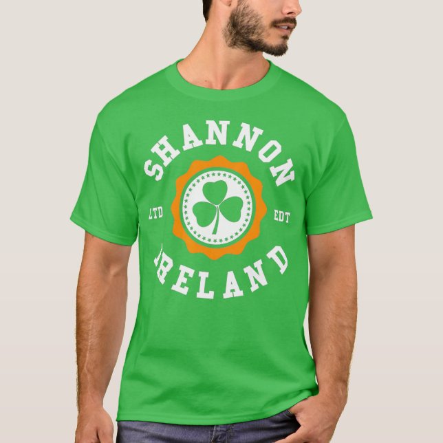 Camiseta SHANNON Ireland Shamrock Irish Pride (Frente)