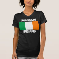 Shannon, Irlanda com bandeira irlandesa