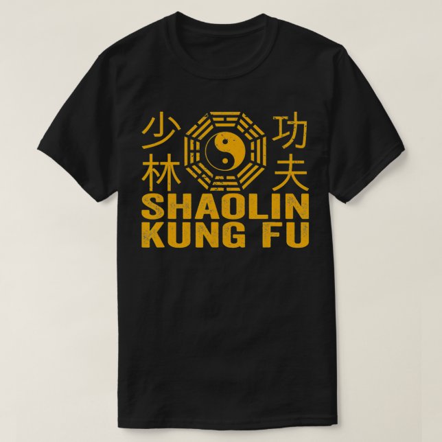 Camiseta Shaolin Kung Fu Artes Marciais Kung Fu (Frente do Design)