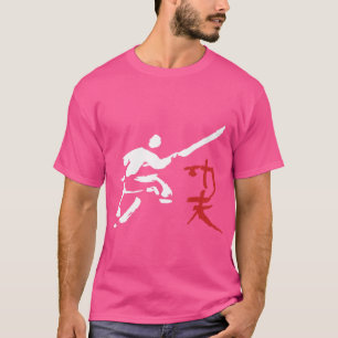Camiseta Shaolin Martiarts Figura com a letra chinesa