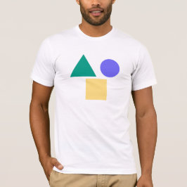 Camiseta "Shapes Geométricas T-Shirt Circle, Triângulo,