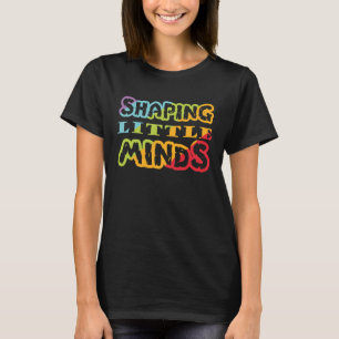 Camiseta Shaping Little Minds Colorful Study Learning Schoo