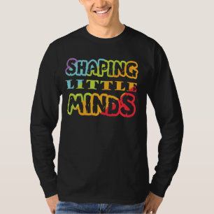 Camiseta Shaping Little Minds Colorful Study Learning Schoo
