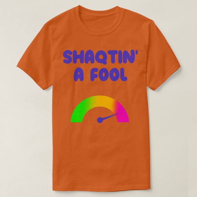 Camiseta shaqtin um idiota (Frente do Design)