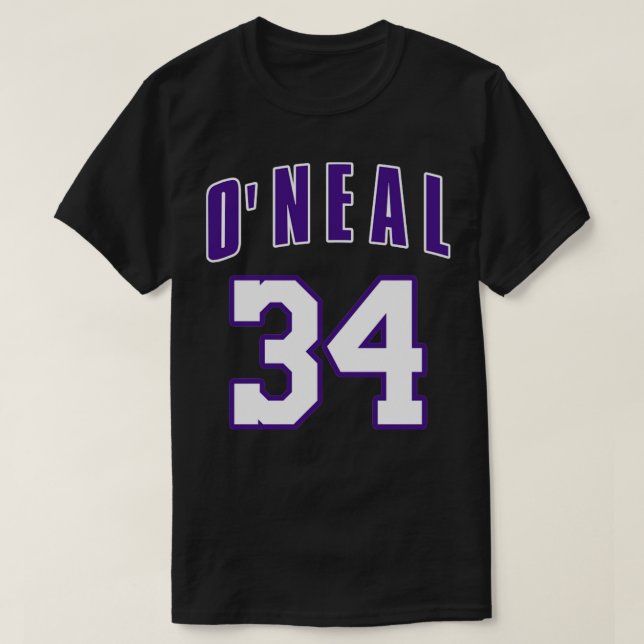 Camiseta Shaquille ONeal Jersey Yellow (Frente do Design)