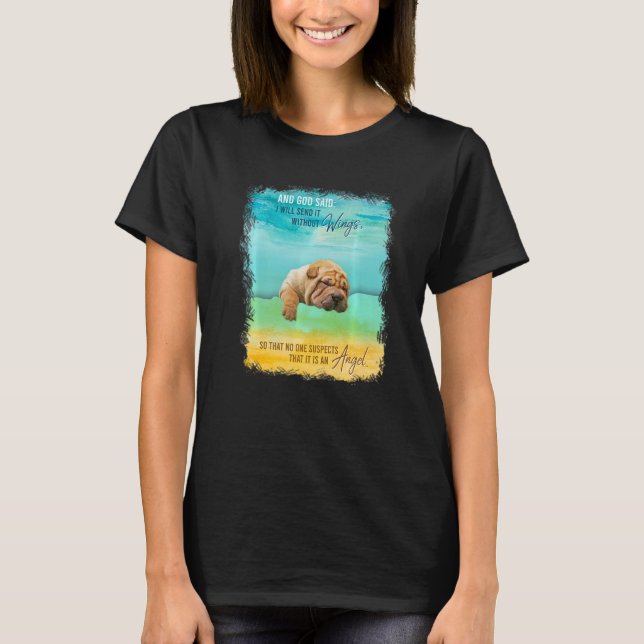 Camiseta Shar Pei Aniversário Para Crianças Adultos Adultos (Frente)