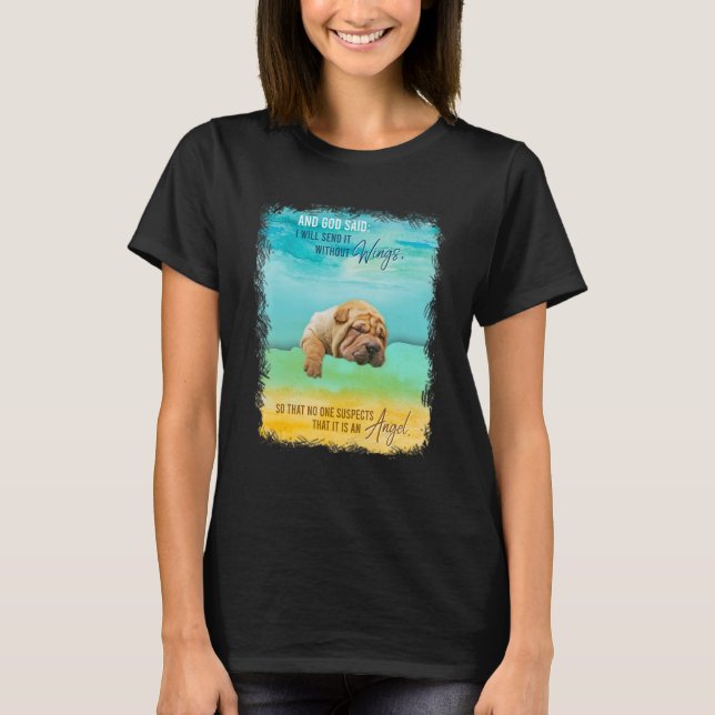 Camiseta Shar Pei Aniversário Para Crianças Adultos Adultos (Frente)