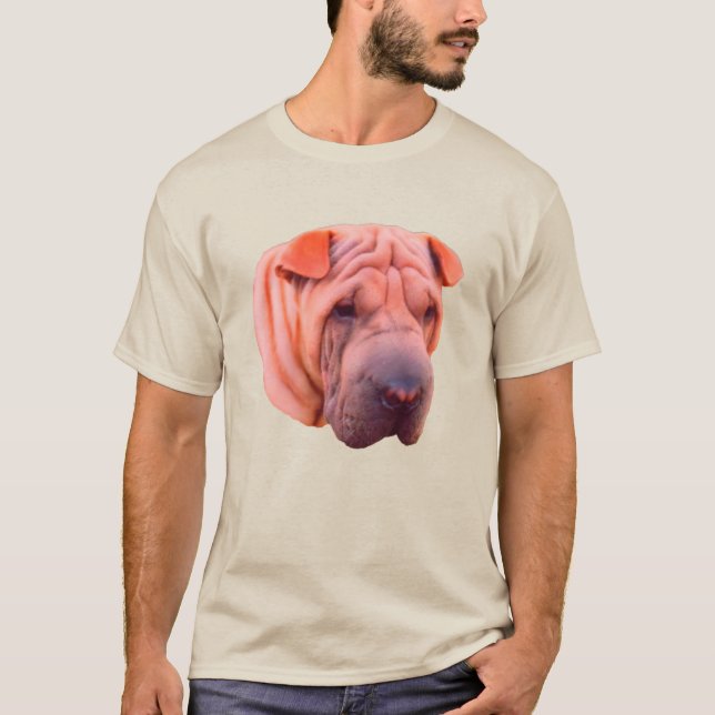 Camiseta Shar Pei Cachorro Face (Frente)