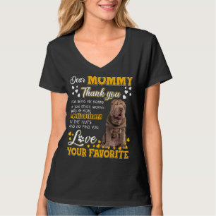 Camiseta Shar Pei Caras Mamães Obrigado Por Serem Minha Mam
