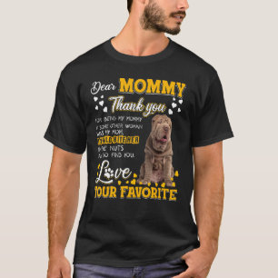 Camiseta Shar Pei Caras Mamães Obrigado Por Serem Minha Mam