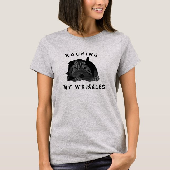 Camiseta Shar Pei Dog Lover's T-Shirt para ela (Frente)