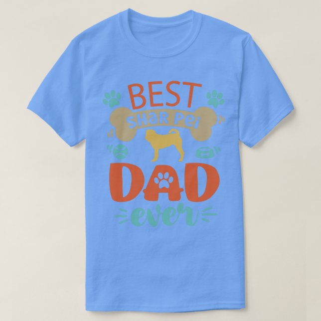Camiseta Shar Pei Dog Pai (Frente do Design)