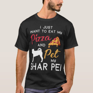 Camiseta Shar Pei Dog Pizza dono de Natal