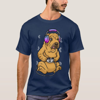 Camiseta Shar Pei Dog Video Game Gamer Gaming Chinese famil