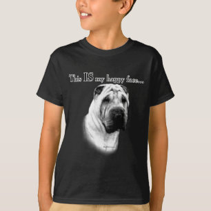 Camiseta Shar Pei Happy Face Chinês