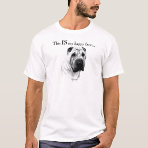 Camiseta Shar Pei Happy Face Chinês