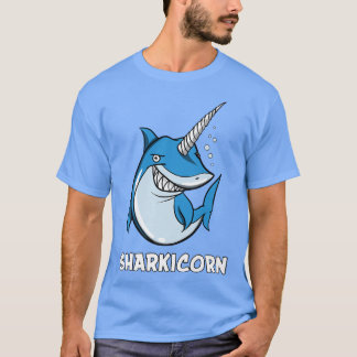 Camiseta Sharchuorn Shark Unicorn Ocean Fantasy Engraçadas
