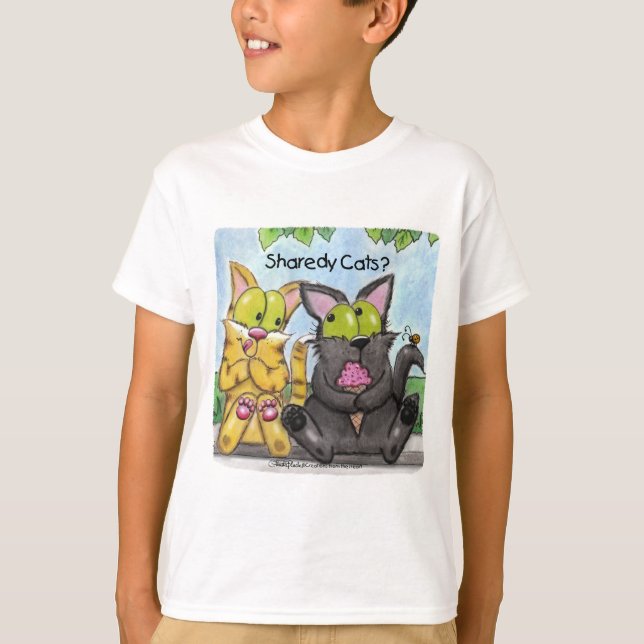 Camiseta Sharedy Cats - Bobo e Tig (Frente)