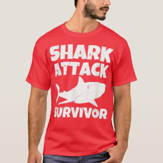 Camiseta Shark Attack Survivor Grunge