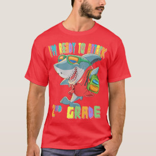 Camiseta Shark Back To SchoolIm Ready to Attack 2nd Grade S