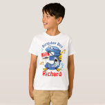 Camiseta Shark Birthday Boy Third<br><div class="desc">Comemore o aniversário com esta camiseta especial, design personalizada</div>