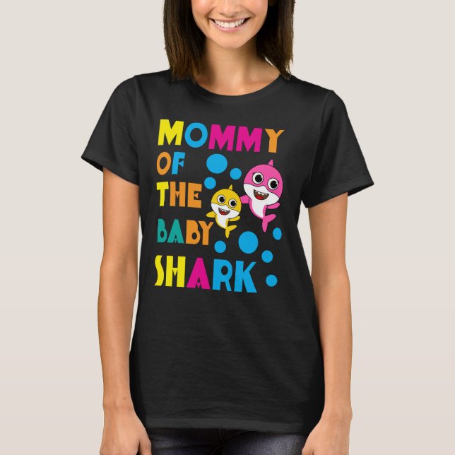 Camiseta Shark Birthday Cita Engraçado B-day Mãe T-Shirt (Frente)
