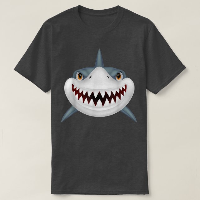 Camiseta Shark Bite Gear Teeth Smile Funny  (Frente do Design)