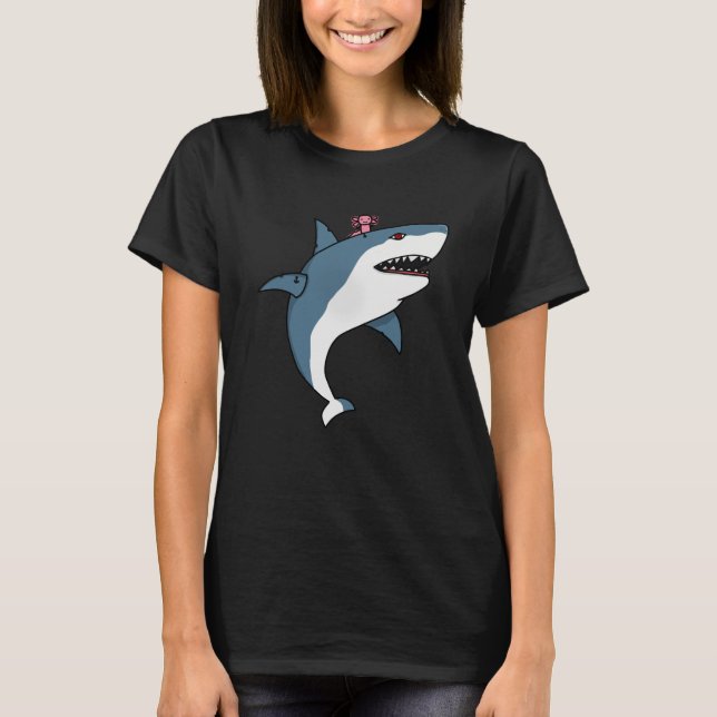 Camiseta Shark e axolotl (Frente)