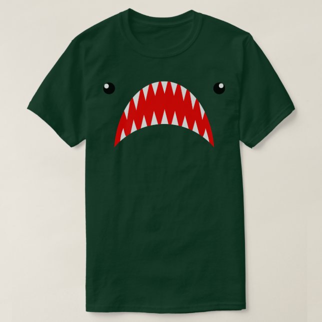 Camiseta Shark Face Teeth Tfor the Week  (Frente do Design)