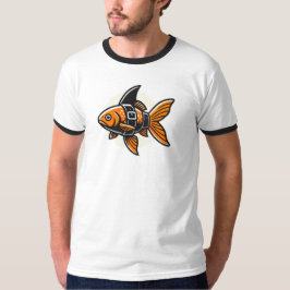 Camiseta Shark-Fin Goldfish T-Shirt by Vin Zzep