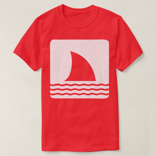 Camiseta Shark Fin Ocean View (Frente do Design)