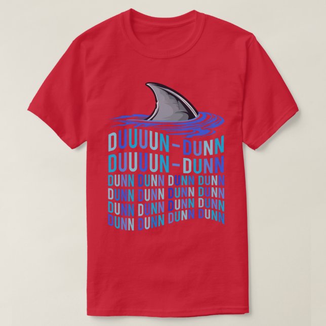Camiseta Shark Fin Sharks Sound Fish Spoof Noise  (Frente do Design)