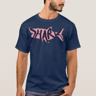 Camiseta Shark Lettering on Shark Silhouette