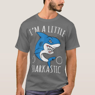 Camiseta Shark Lover Shirt - Sarcastic Pun - I'm A Liitle S