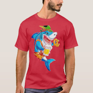 Camiseta Shark Oktoberfest German Drinking Beer Festival Be