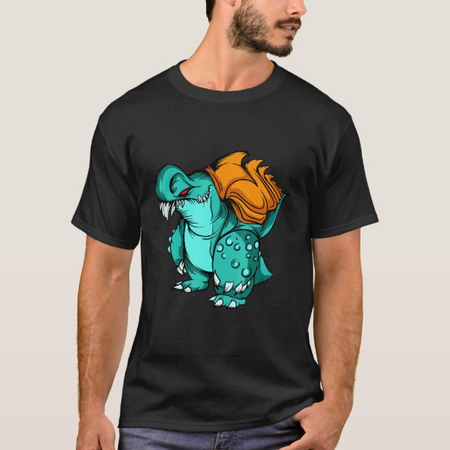 Camiseta Shark Rock Croc - Coleção Monster Mashup (Frente)