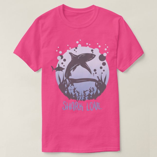 Camiseta Shark Sayings Environmentalists Shark Love (Frente do Design)