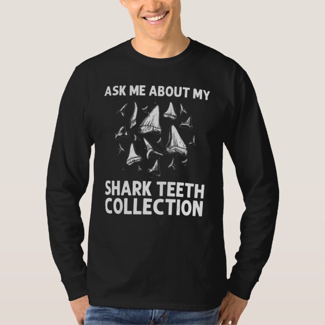 Camiseta Shark Tooth For Men Women Shark Teeth Fossil Hunti (Frente)