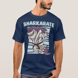 Camiseta Sharkarate Funny Karate Shark Pun Tubarões