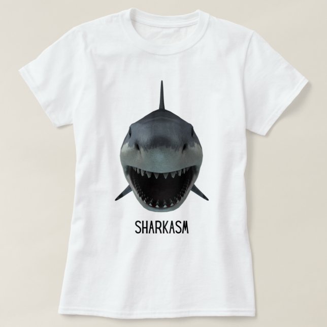 Camiseta sharkasm (Frente do Design)