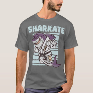 Camiseta Sharkate Funny Karate Tubarões Roupa