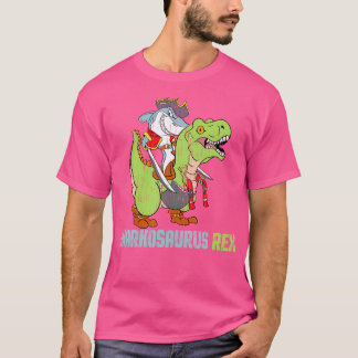 Camiseta Sharkosaurus Rex Shirt - Shark E Dinossaur Trex P