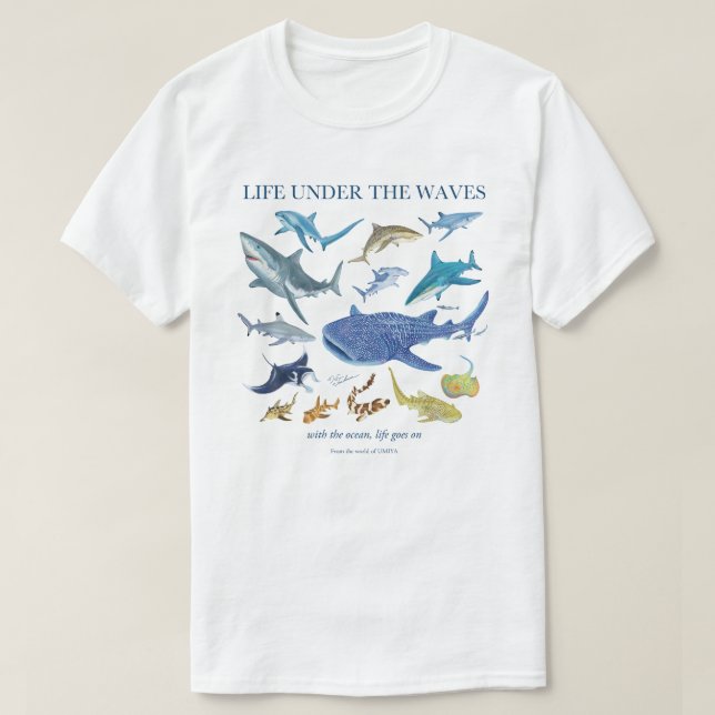 Camiseta Sharks | Ocean Life (Frente do Design)
