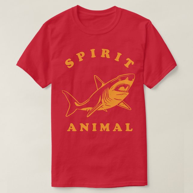 Camiseta SharkSpirit AnimalDangerous, Funny & Cool Shark Lo (Frente do Design)