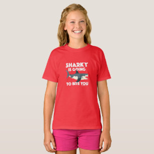 Camiseta Sharky Vai Mordê-Lo Design - Básico Para Meninas