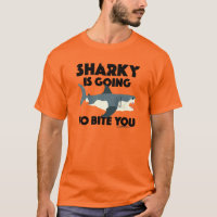 Sharky vai morder você Design - T básico masculino