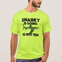 Sharky vai morder você Design - T básico masculino