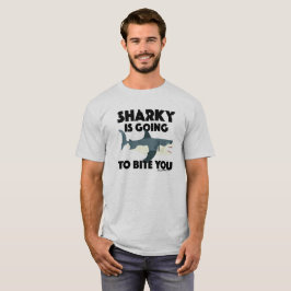 Camiseta Sharky vai morder você Design - T básico masculino