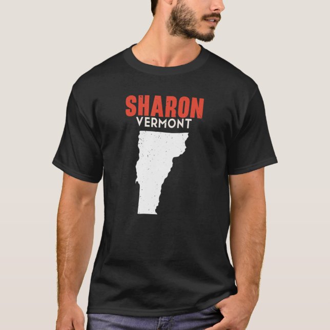 Camiseta Sharon Vermont EUA State America Viagem Vermonter (Frente)